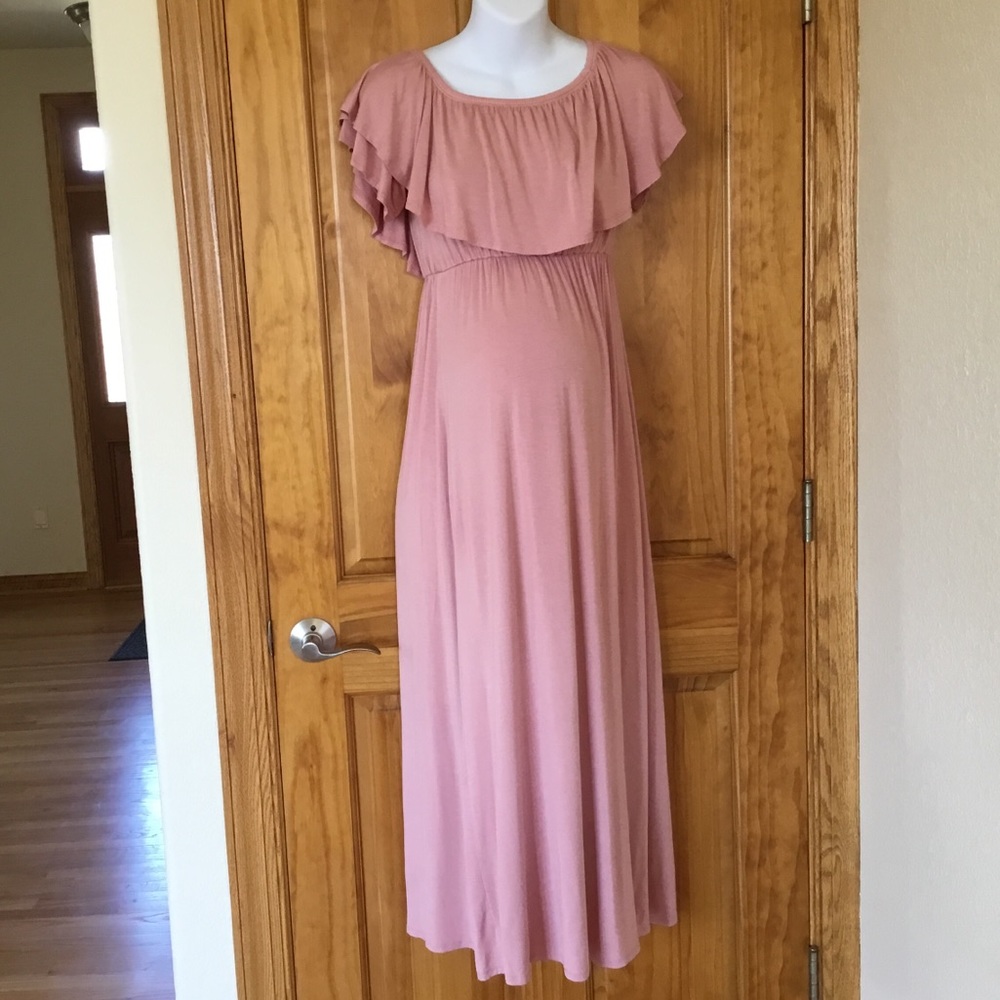 Pink Blush maternity dress
